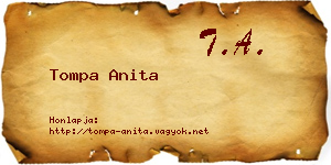 Tompa Anita névjegykártya